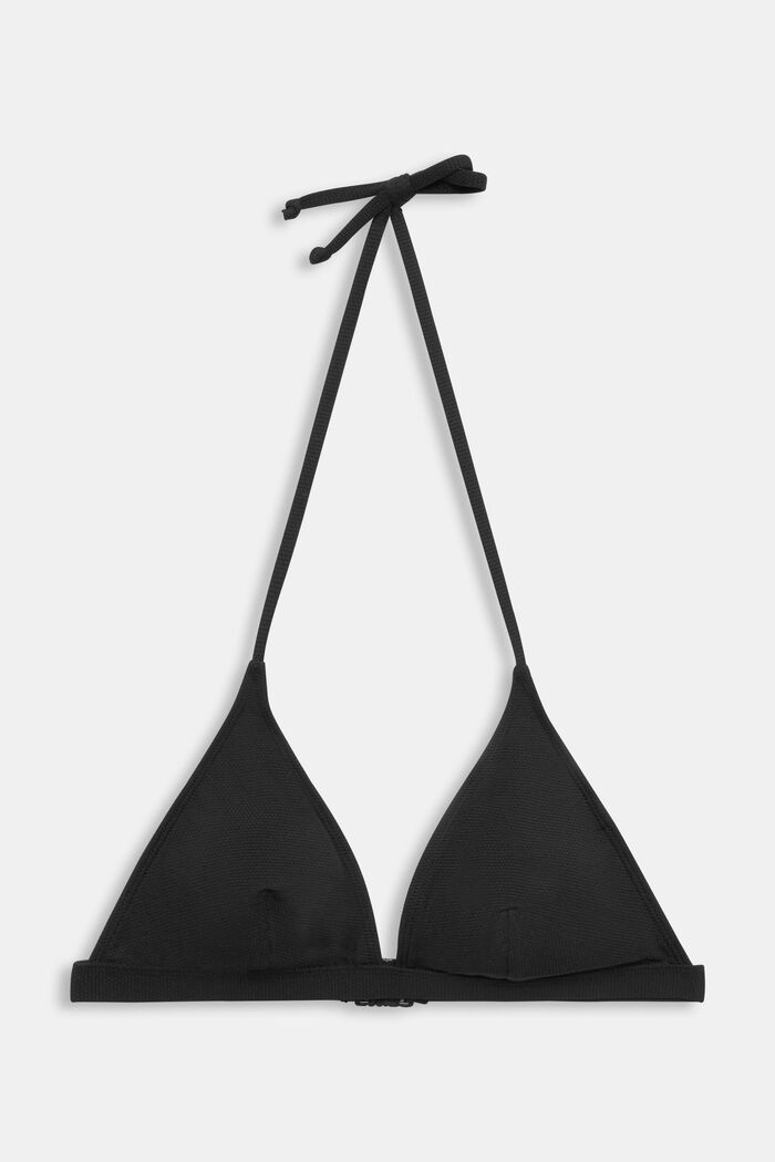 ESPRIT - Halterneck bikini top with ties at our online shop