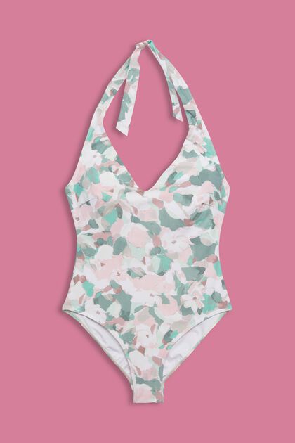 Recycled: patterned wired swimsuit