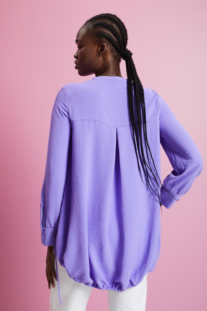 Crepe blouse with buttons, PURPLE, detail image number 3