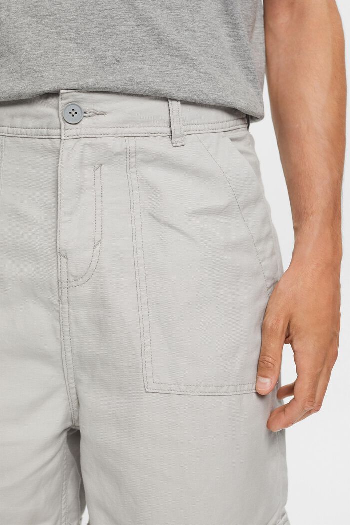 ESPRIT - Bermuda shorts, cotton-linen blend at our online shop
