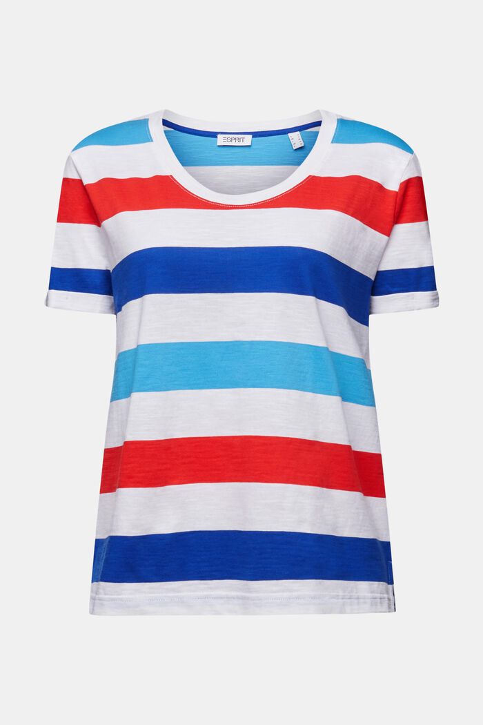 Striped Jersey T-Shirt, BRIGHT BLUE, detail image number 6