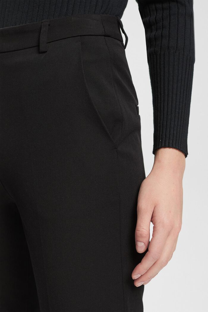 Cropped trousers, BLACK, detail image number 0
