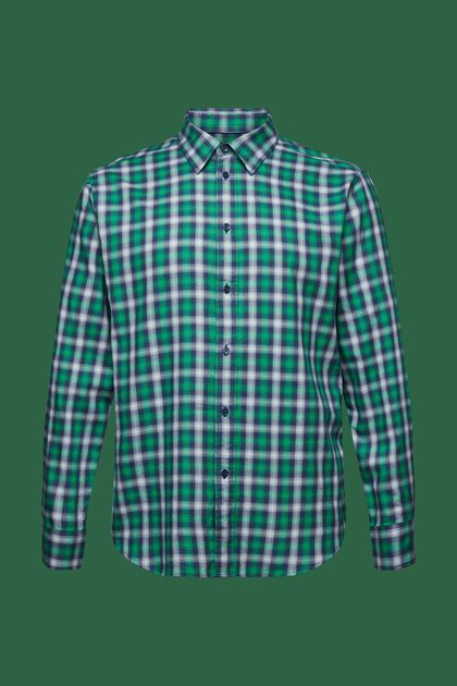 Checked Cotton Flannel Shirt