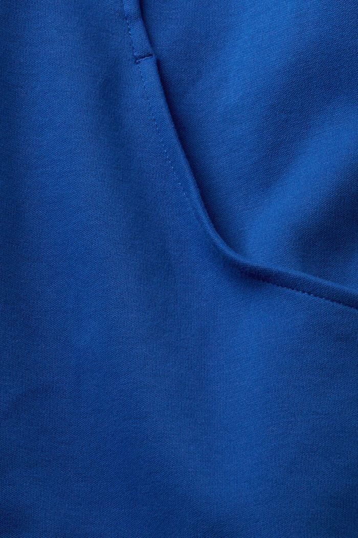 Zipper sweatshirt, cotton blend, BRIGHT BLUE, detail image number 4