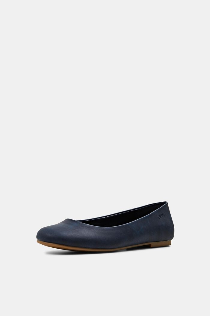 Faux leather ballerinas, NAVY, detail image number 2