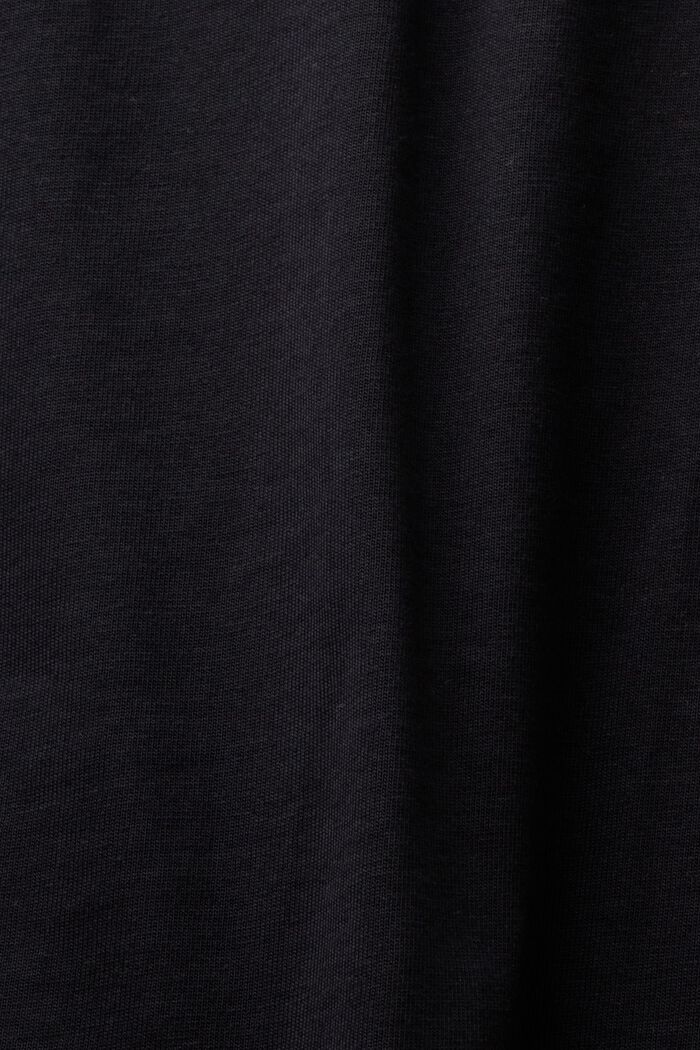 Waisted Crewneck T-Shirt, BLACK, detail image number 5