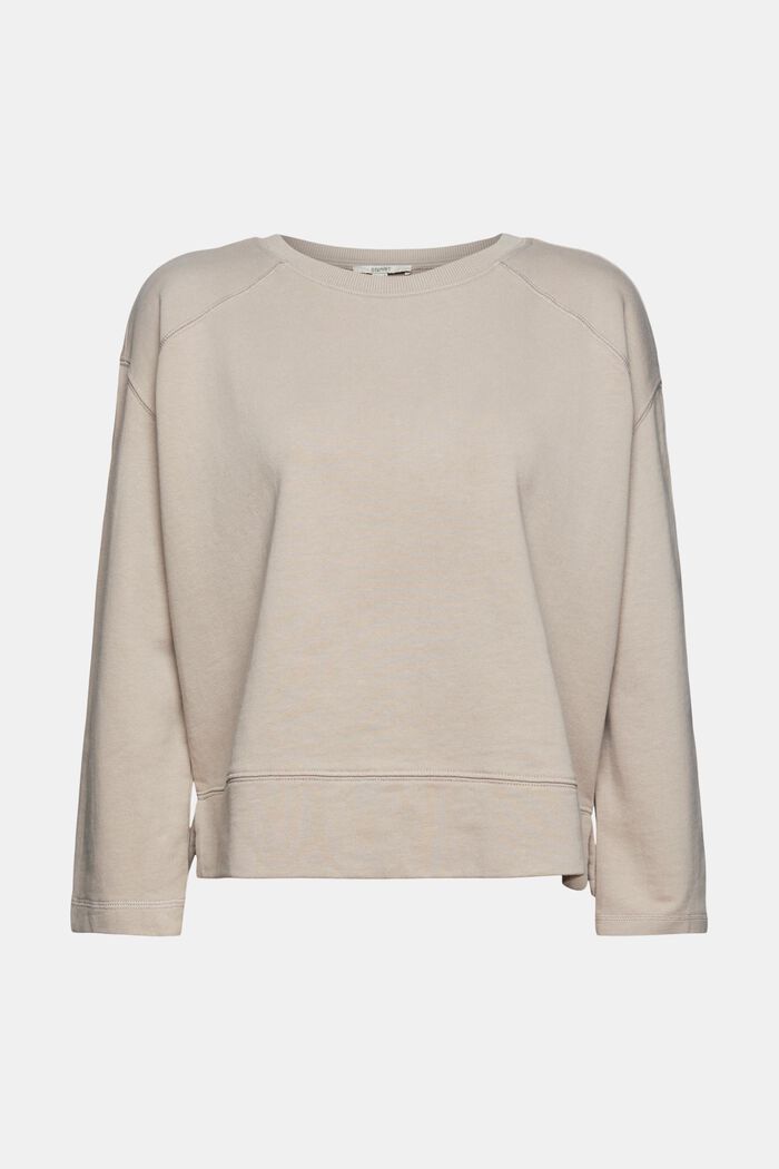 Pure cotton sweatshirt, LIGHT TAUPE, detail image number 2