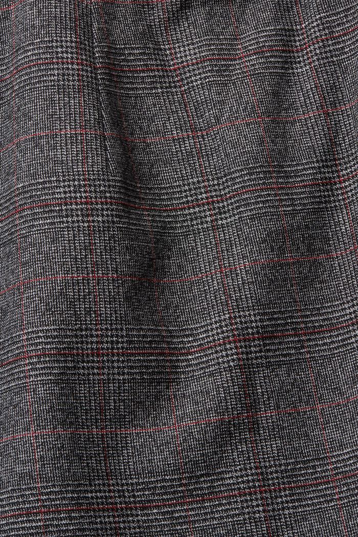 Checked, belted skirt, ANTHRACITE, detail image number 1