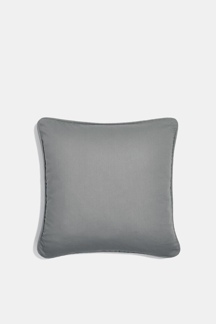 Cushion cover made of 100% cotton, DARK GREY, detail image number 2