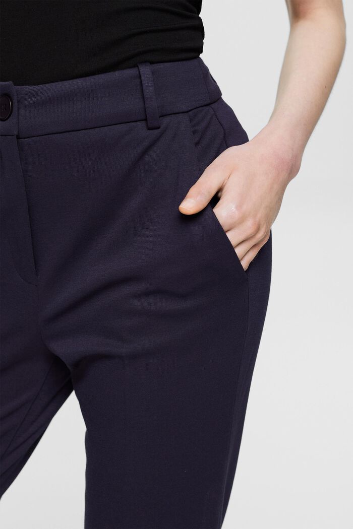 SPORTY PUNTO mix & match tapered trousers, NAVY, detail image number 0