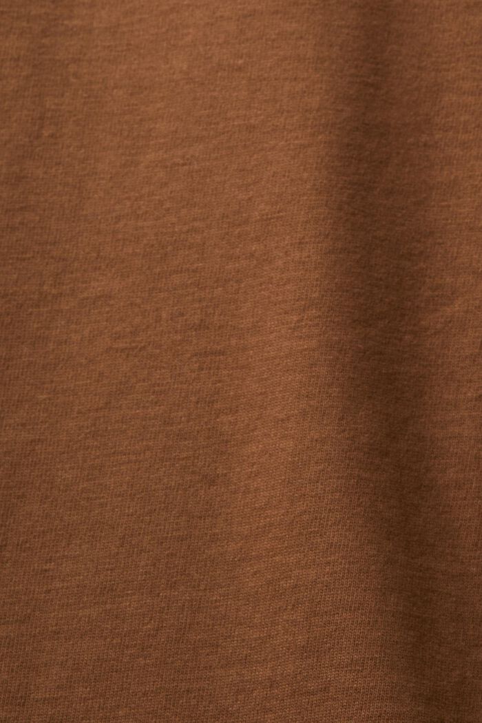 Long-Sleeve Cotton Turtleneck, BARK, detail image number 5
