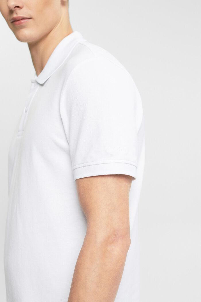 Slim fit polo shirt, WHITE, detail image number 0