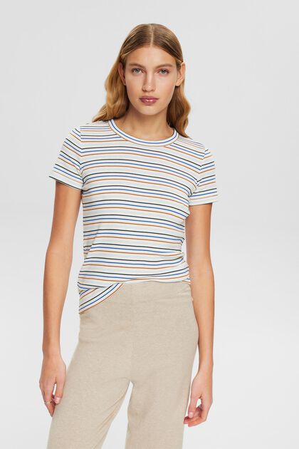 Striped cotton T-shirt