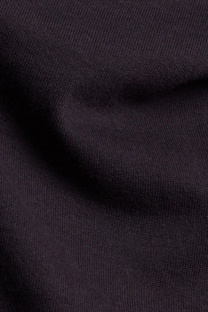 V-neck cardigan, NAVY, detail image number 4