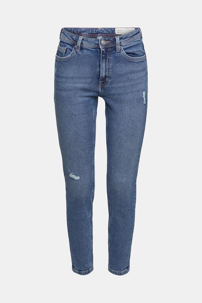 Distressed stretch jeans