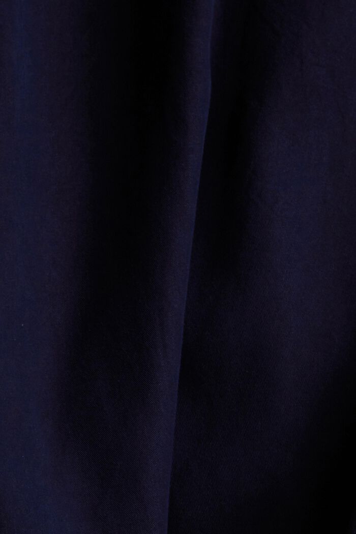 Made of TENCEL™:  tunic dress with a belt, NAVY, detail image number 4