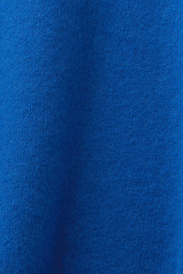 Wool Blend Crewneck Sweater, BRIGHT BLUE, detail image number 5