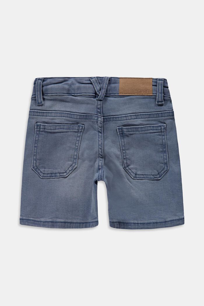 Denim shorts with an adjustable waistband, BLUE BLEACHED, detail image number 1