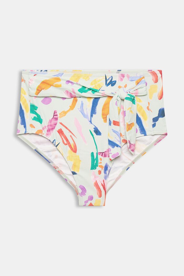 Recycled: printed high-waisted bikini briefs
