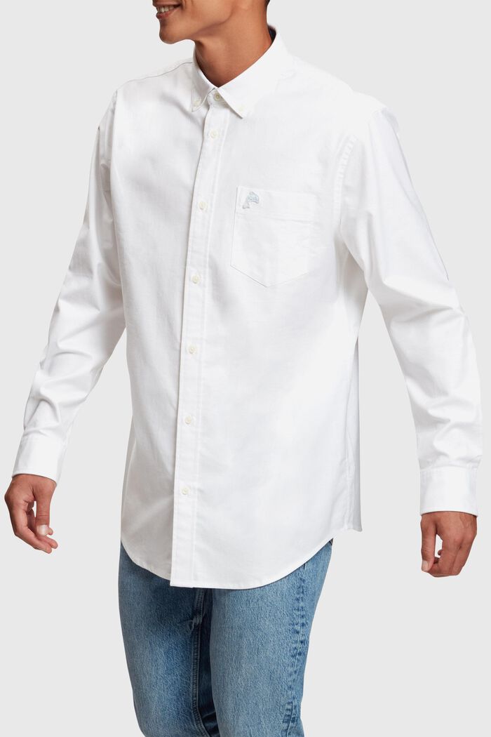 Regular fit oxford shirt, WHITE, detail image number 0