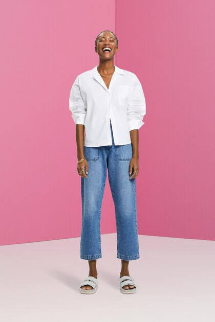 Sustainable cotton dad fit denim jeans