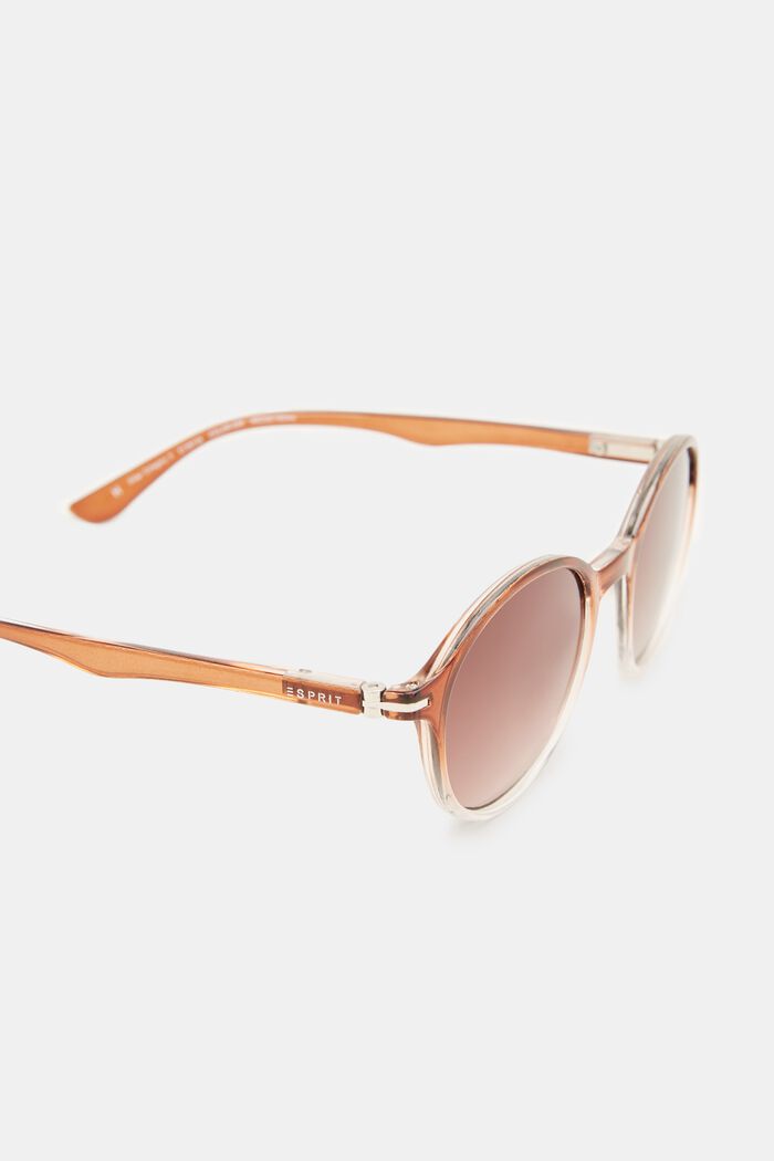 Sunglasses with transparent frame, BROWN, detail image number 2