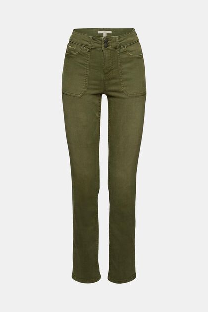 Stretch trousers with organic cotton