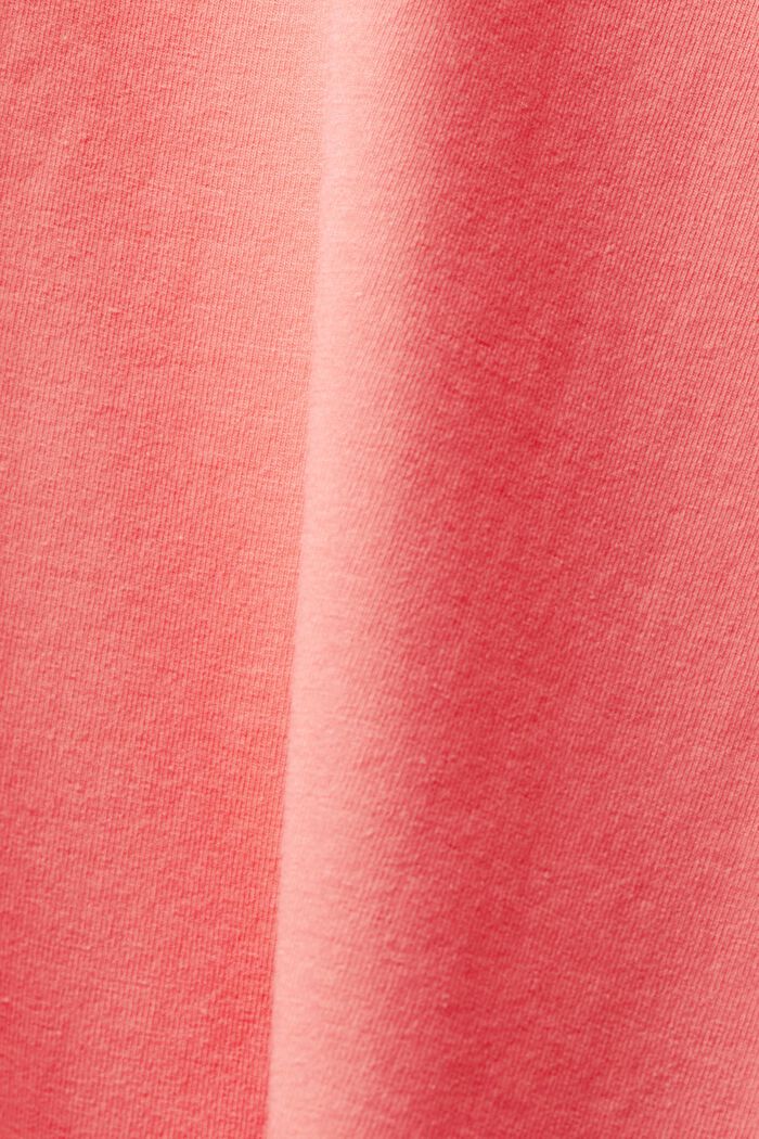 T-shirt with logo print, CORAL, detail image number 4
