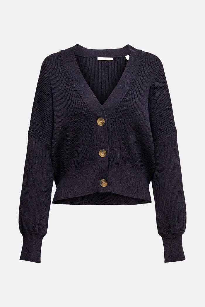 Knitted Cardigan, NAVY, detail image number 2