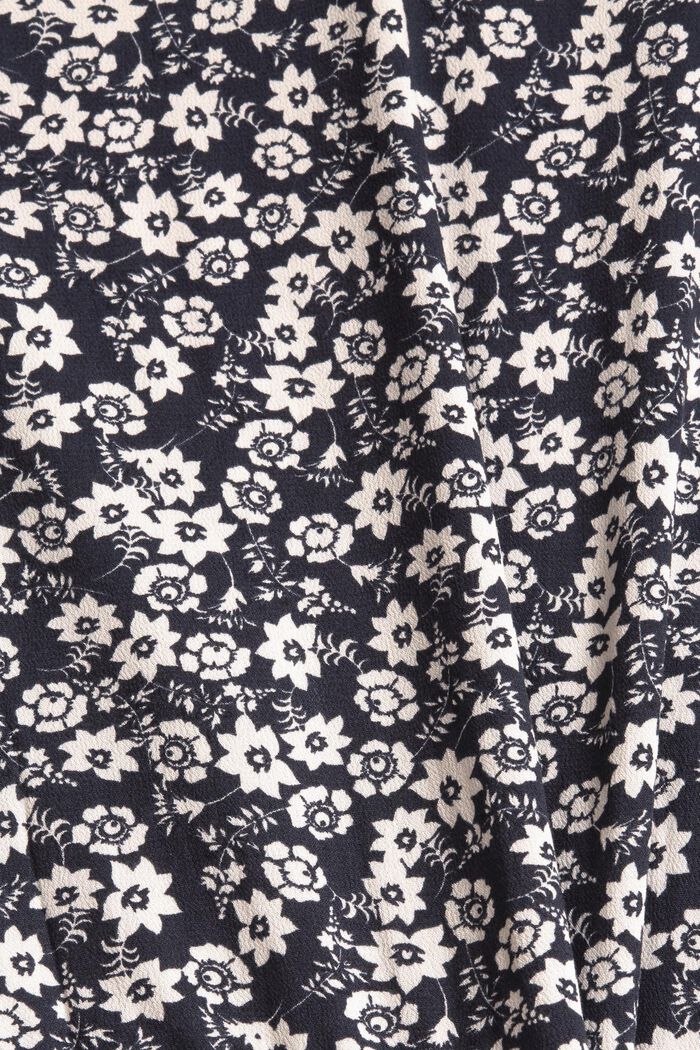 Print dress made of LENZING™ ECOVERO™, NAVY, detail image number 4