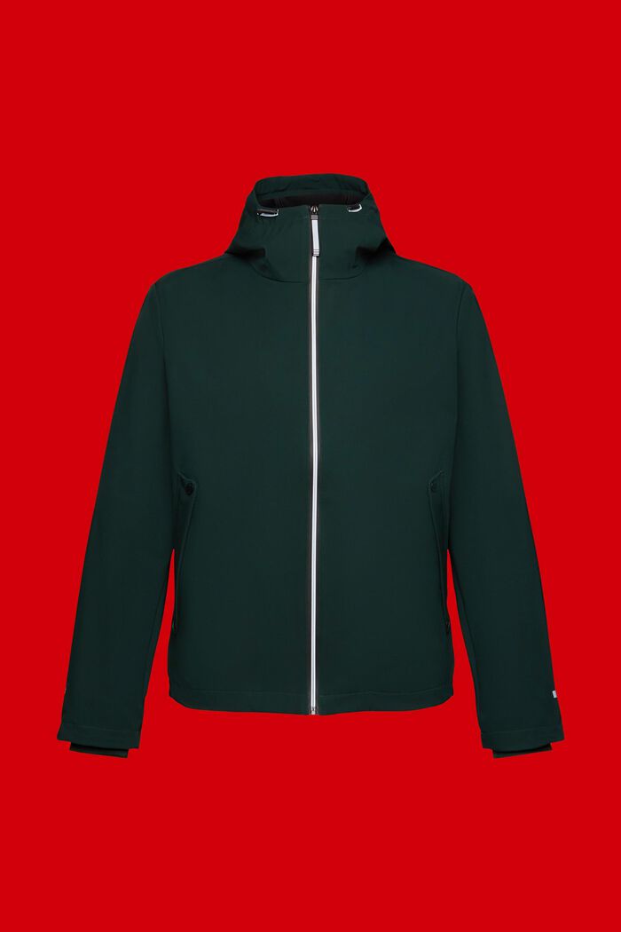 Softshell jacket with a hood, DARK TEAL GREEN, detail image number 5