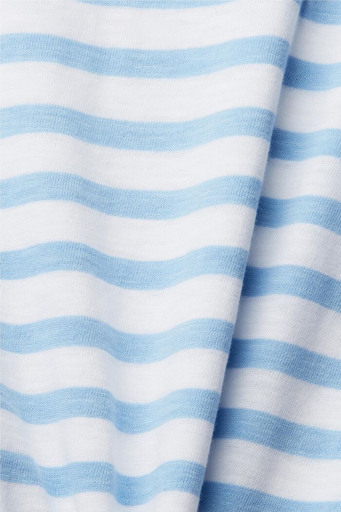 striped T-shirt, LIGHT TURQUOISE, detail image number 4