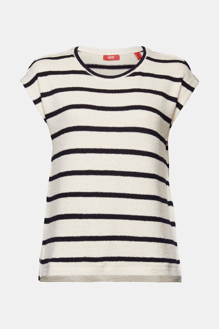 ESPRIT - Striped Knit Cotton Top at our online shop