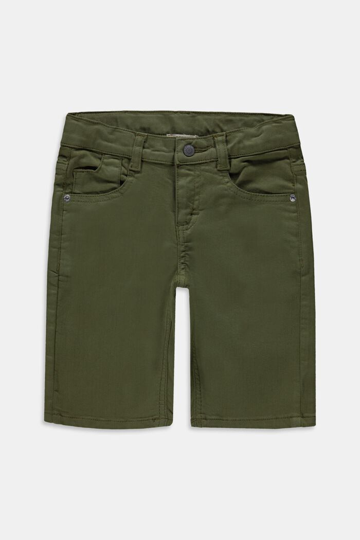Bermuda shorts with an adjustable waistband, made of recycled material