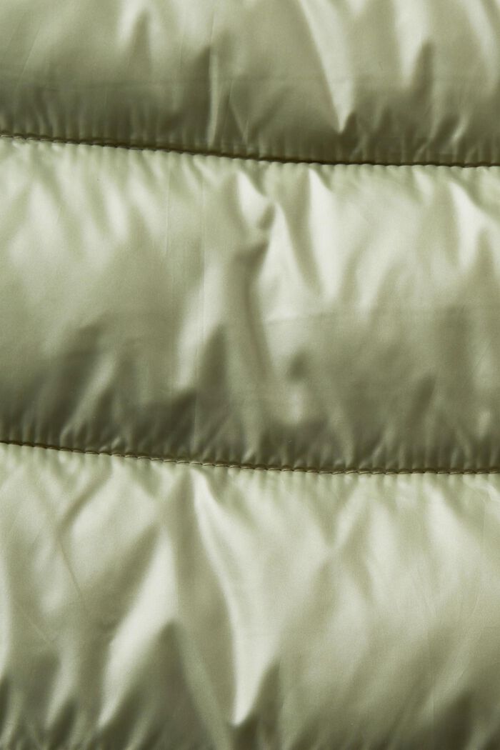 Hooded Quilted Shell Vest, LIGHT KHAKI, detail image number 5