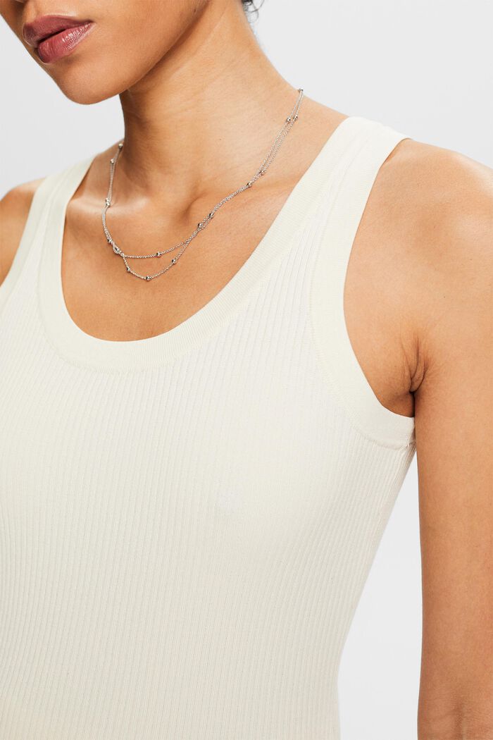 Ribbed Sweater Tank, CREAM BEIGE, detail image number 2