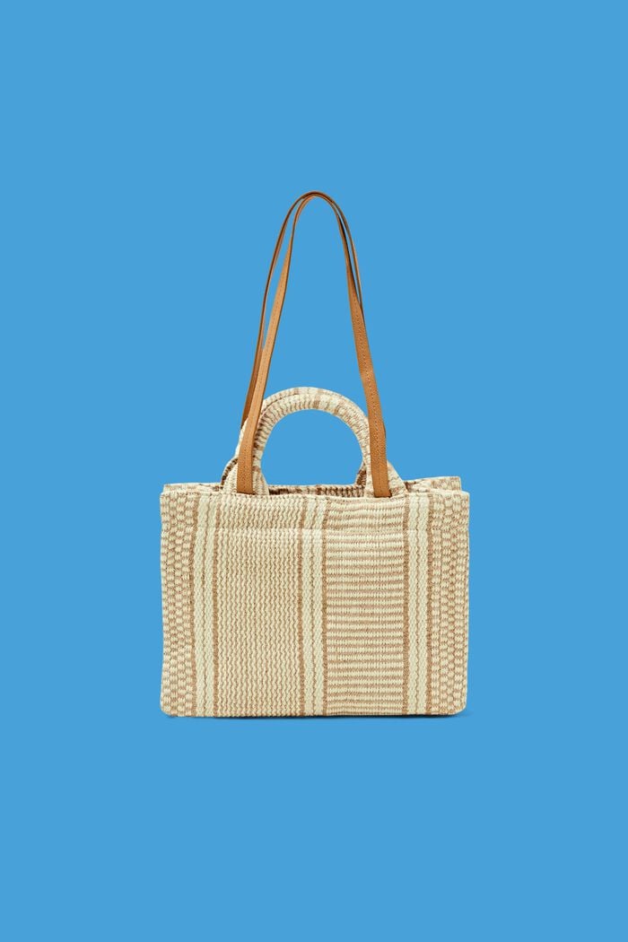 Orlane small shopper bag with jute, LIGHT BEIGE, detail image number 0