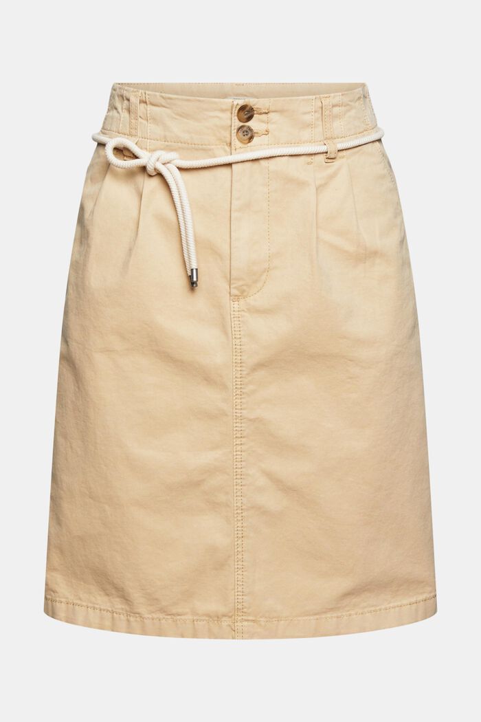 Skirt with a cord belt