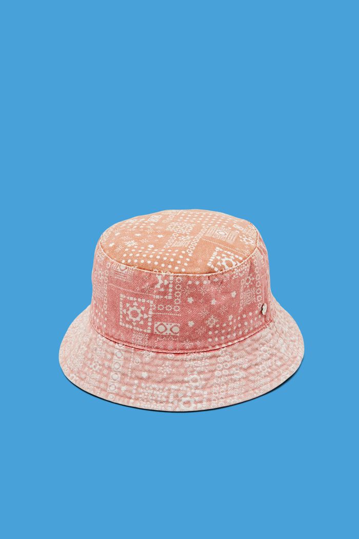 Bucket hat with all-over print, PINK, detail image number 0