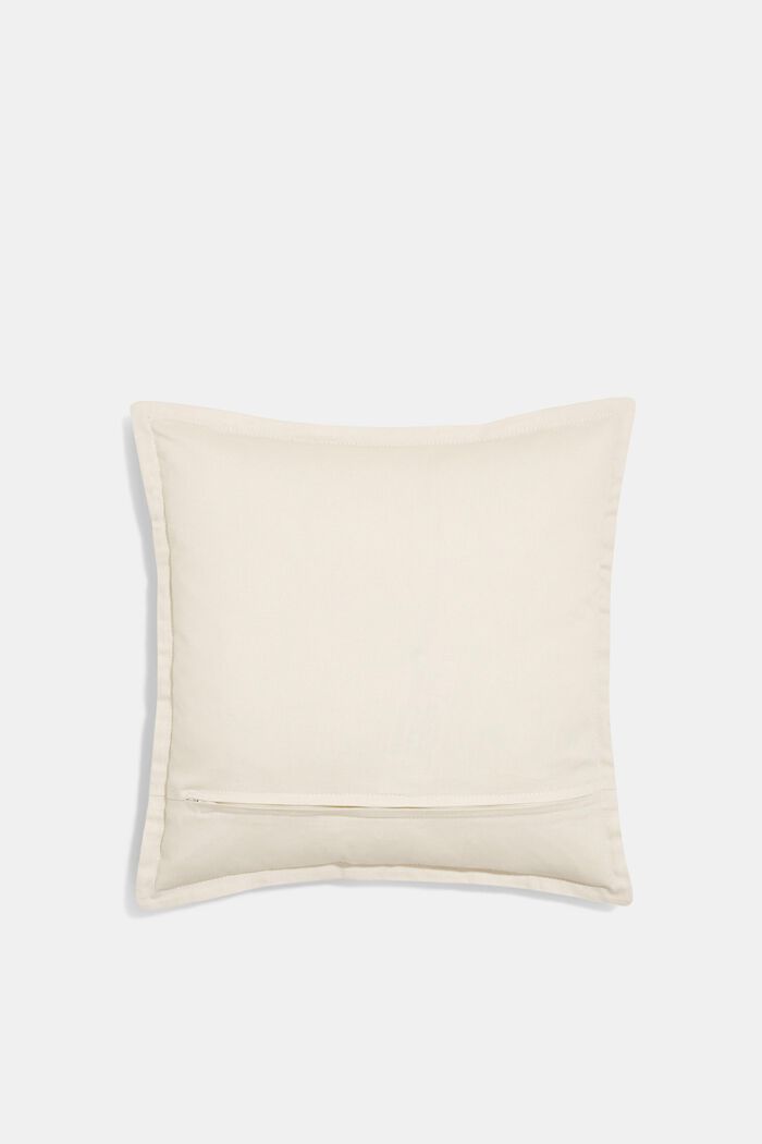 Bi-colour cushion cover made of 100% cotton, BEIGE, detail image number 2