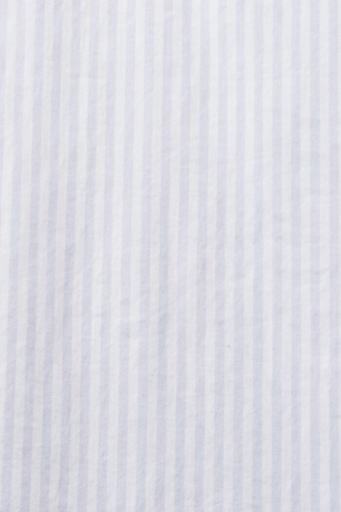 Striped Cotton Poplin Shirt, PASTEL BLUE, detail image number 4