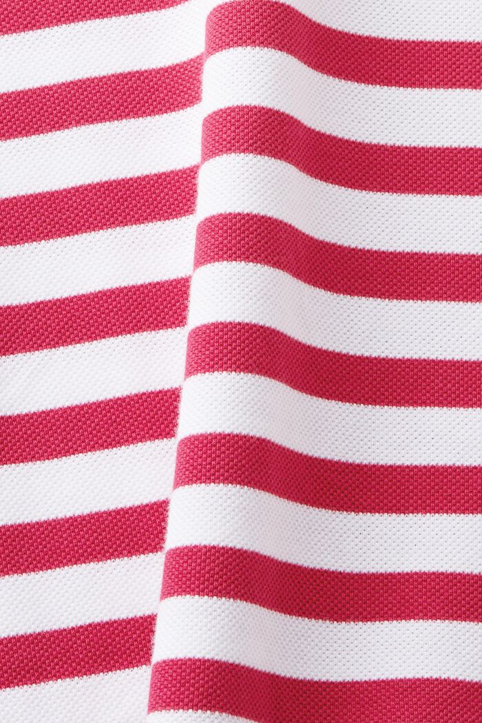 Striped slim fit polo shirt, DARK PINK, detail image number 5