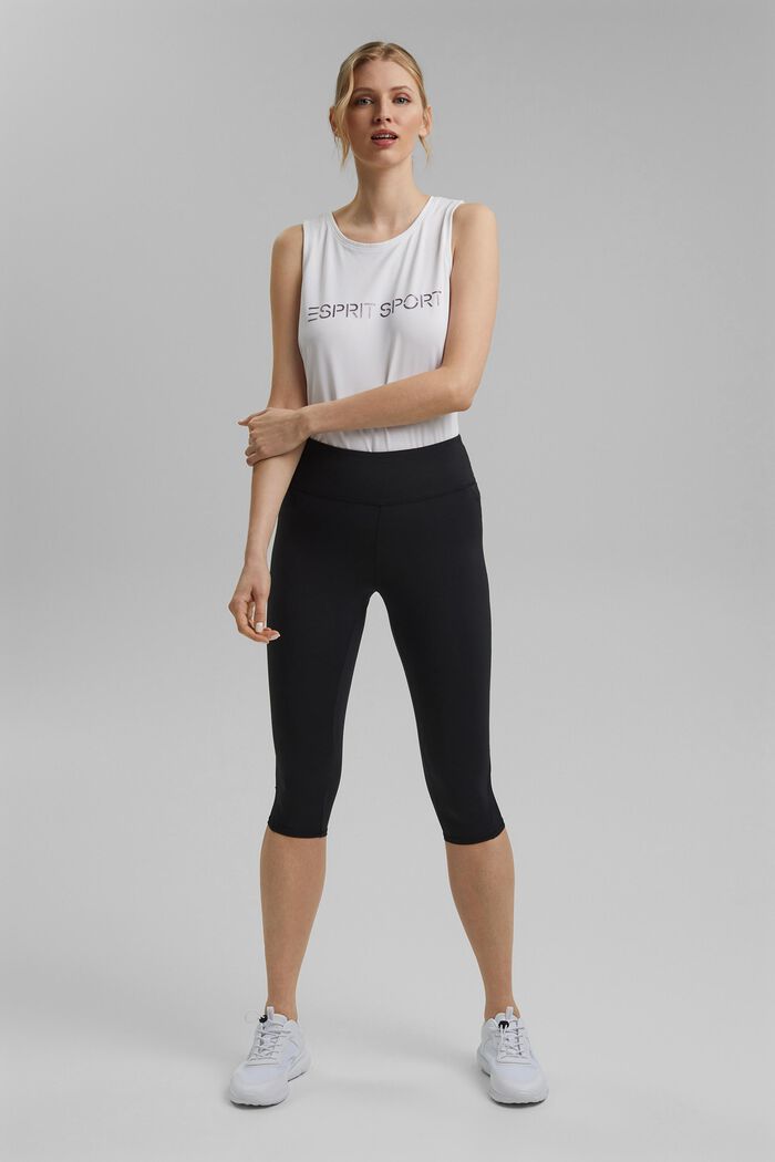 Recycled: high-performance leggings with an E-DRY finish, BLACK, detail image number 1