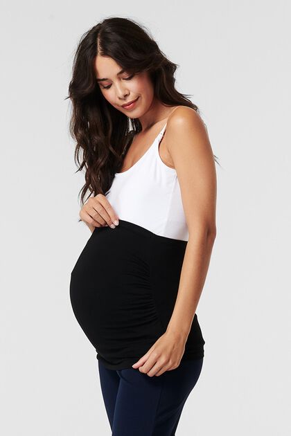 Stretch jersey maternity sash, BLACK, overview