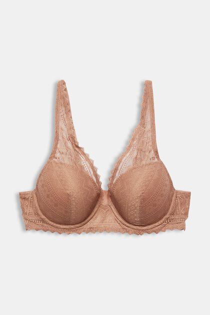 Padded Graphic Lace Bra