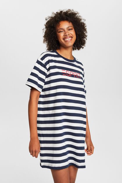 ESPRIT - Striped Jersey Nightshirt at our online shop