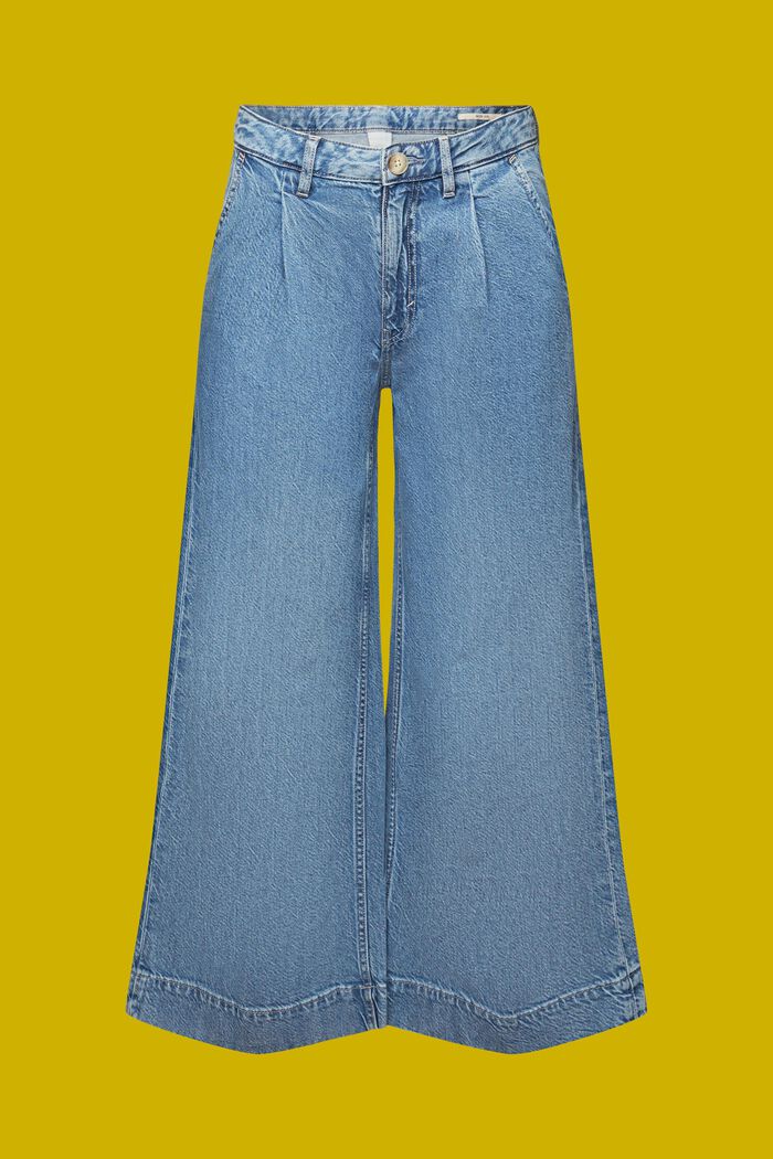 Jeans culotte, BLUE LIGHT WASHED, detail image number 7