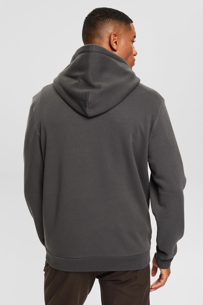 Sweatshirt hoodie, BLACK, detail image number 3