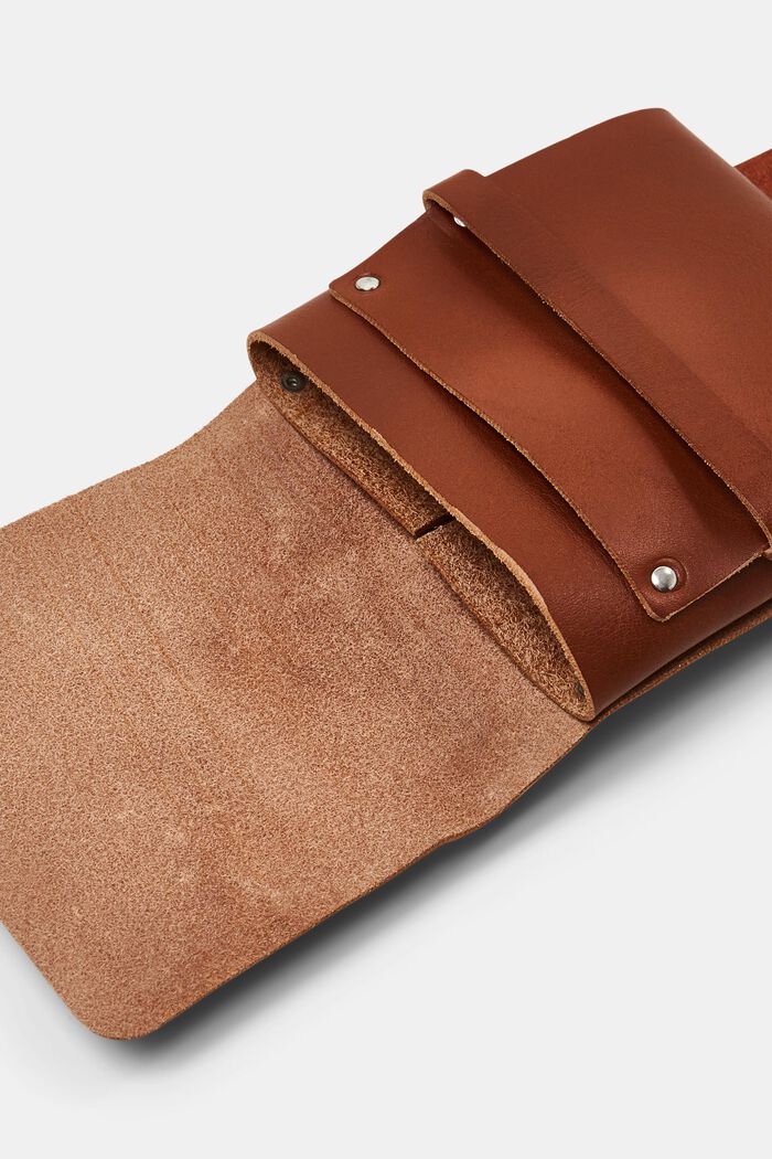 Genuine leather belt bag, RUST BROWN, detail image number 4