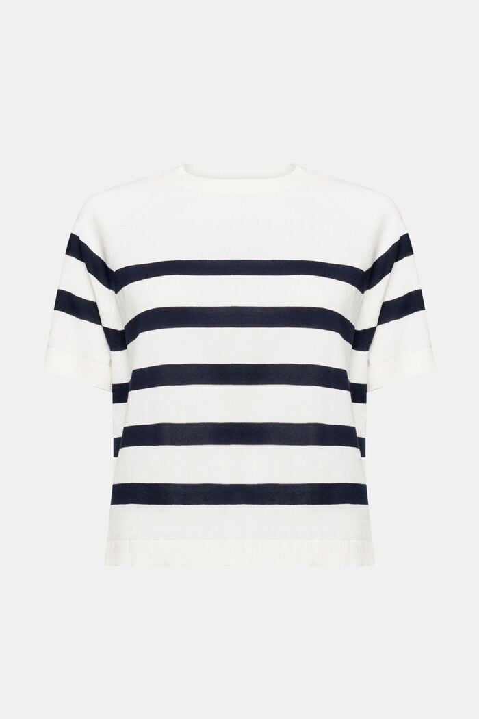 Striped Cotton Top, OFF WHITE, detail image number 7